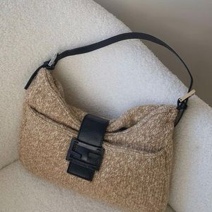 Fendi Wool Baguette vintage authentic RARE